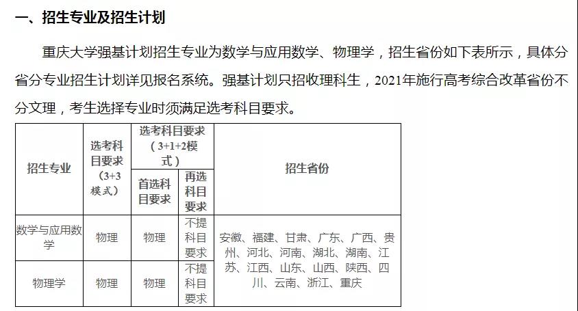 9所高校公布2021年強(qiáng)基計(jì)劃招生簡(jiǎn)章 9所高校公布2021年強(qiáng)基計(jì)劃招生簡(jiǎn)章