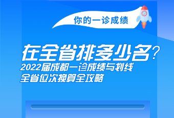 你的一診成績，在全省多少名？2022屆成都一診成績與劃線、全省位次換算全攻略